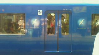 青い電車