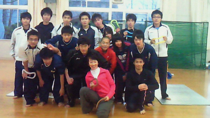 学生とトレーニング♪