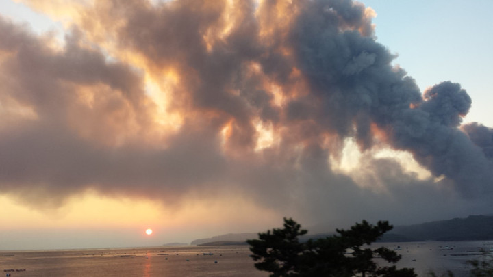 桜島から見た空