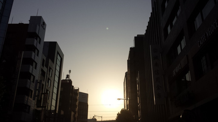 朝の光