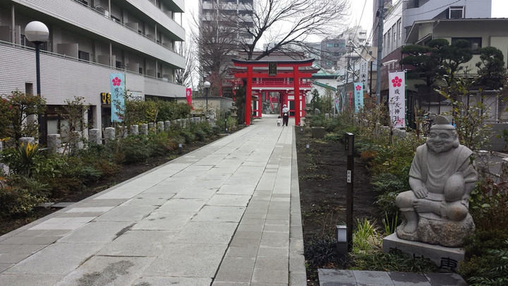 会場の近くに