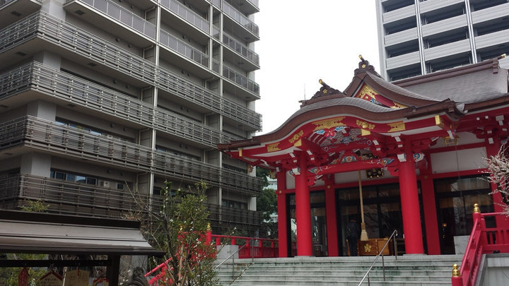 会場の近くに