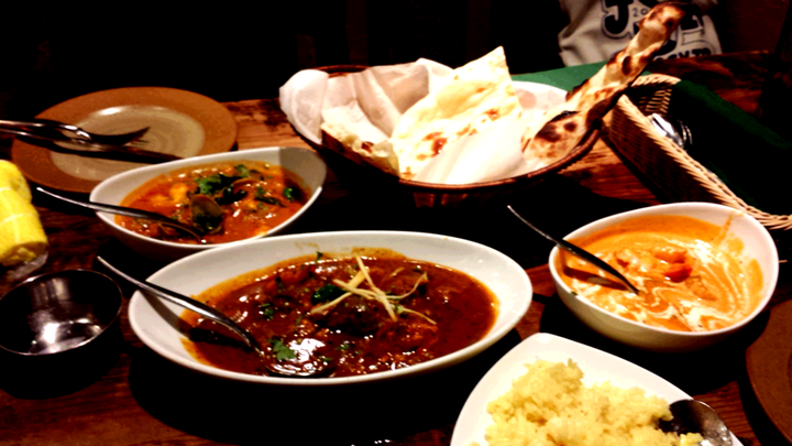 昨夜は、インド気分