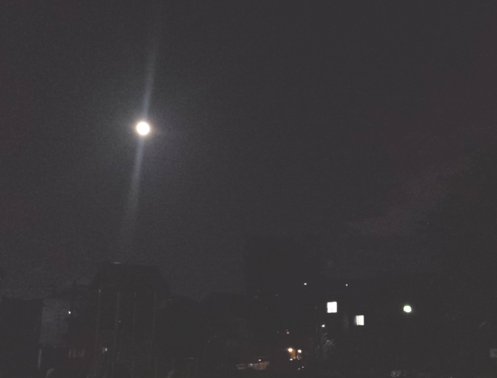 昨夜の満月
