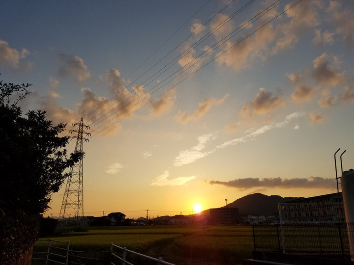 19日隼人の夕日