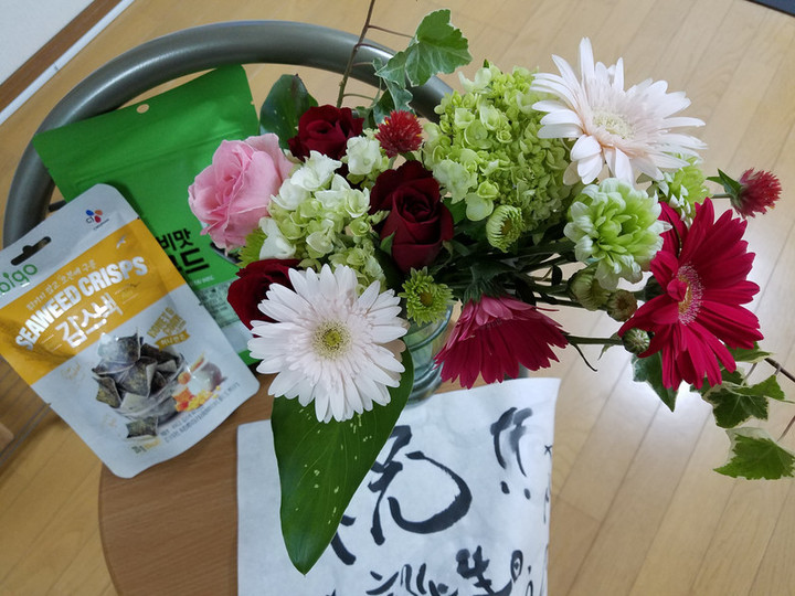たまには、花と