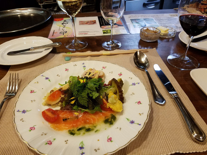 初日のディナー