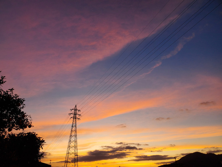 吸い込まれそうな夕空