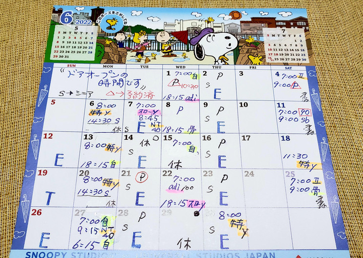 6月スケジュール