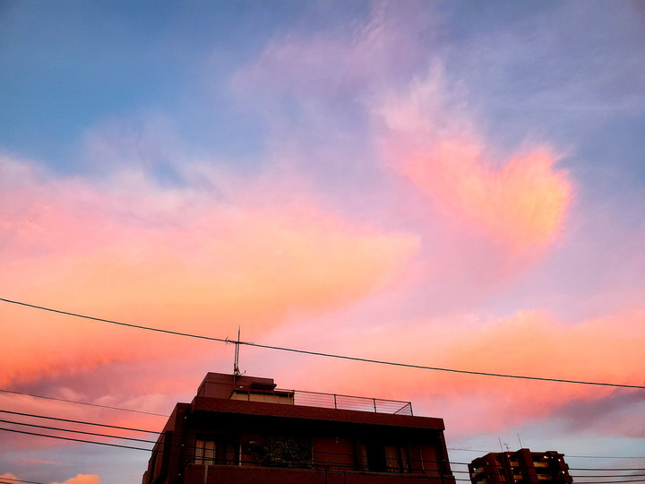 昨日の夕空